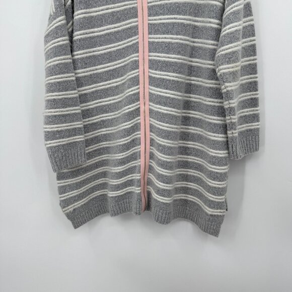Soft Surroundings Margulies Sweater Zip Back Tunic Sweater Woman’s size XL gray - Picture 8 of 10